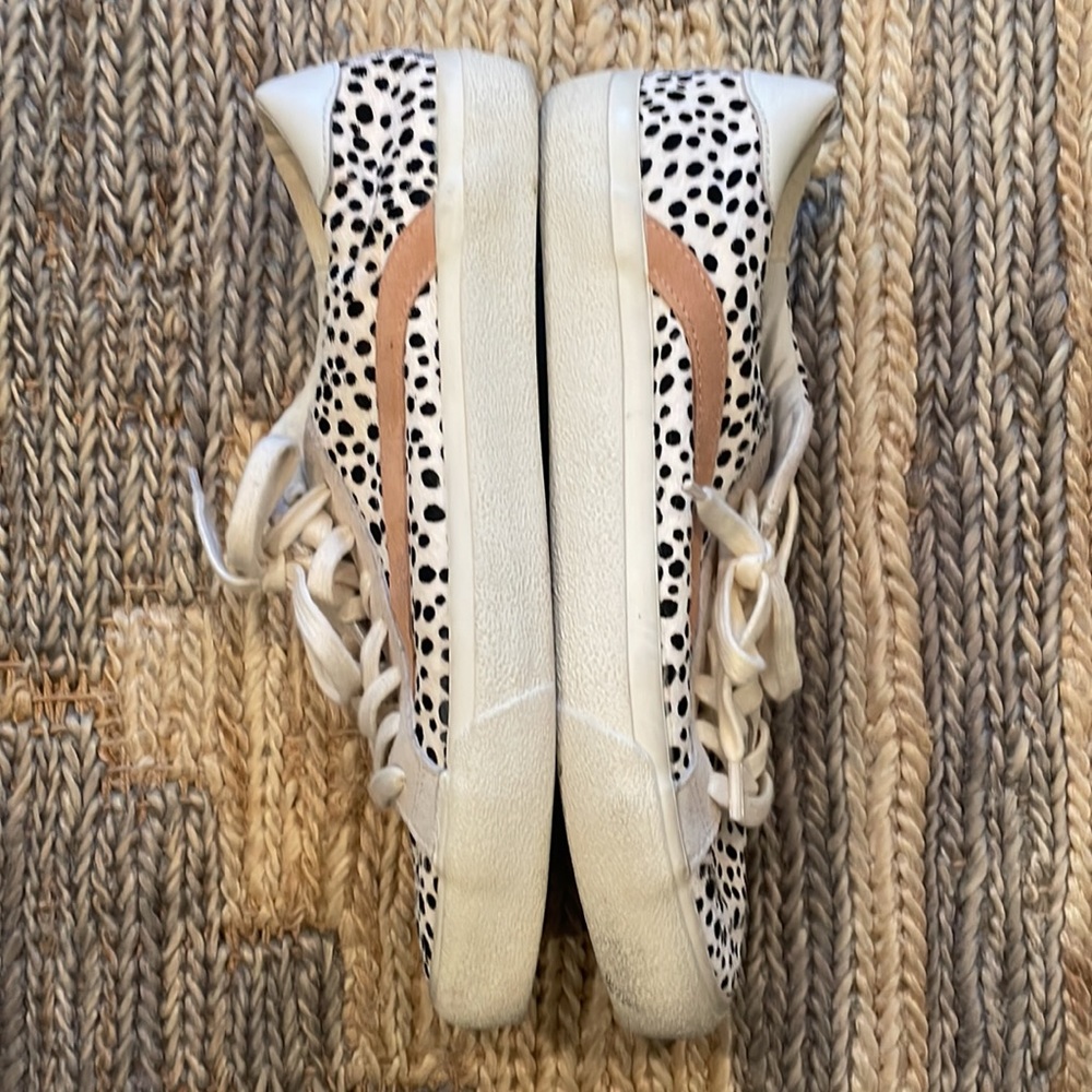 Madewell White and Pink Polka Dot Sneakers - Picture 5 of 8